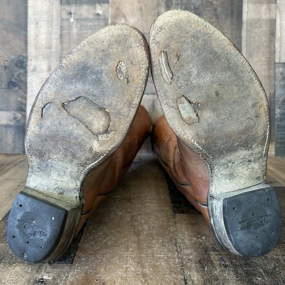 Olathe 6009 Vintage Tall Buckaroo Cowboy Boots Mens 9.5 D - Picture 5 of 12